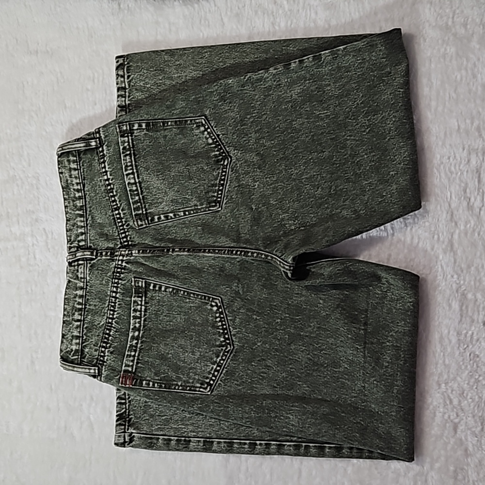 Urban Outfitters BDG Slim Straight Acid Green Jeans 30 Button Fly - Picture 9 of 11